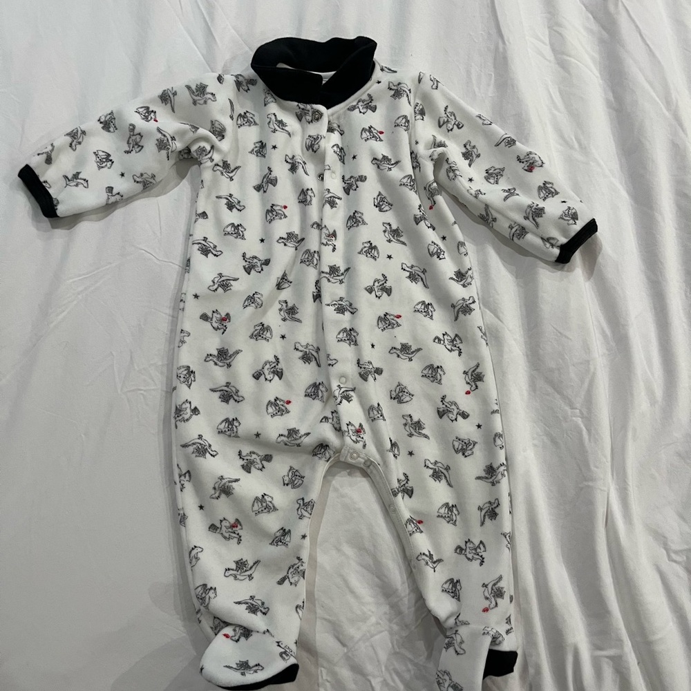 Never worn Petit Bateau fleece sleeper